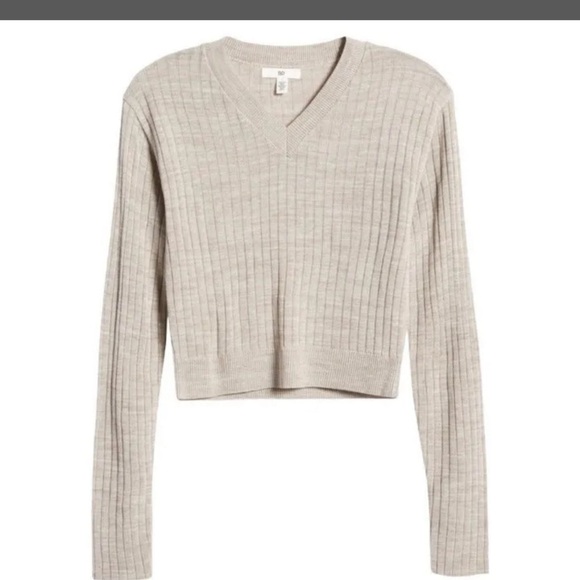 Reagan Ribbed Cropped Sweater - Picture 2 of 6